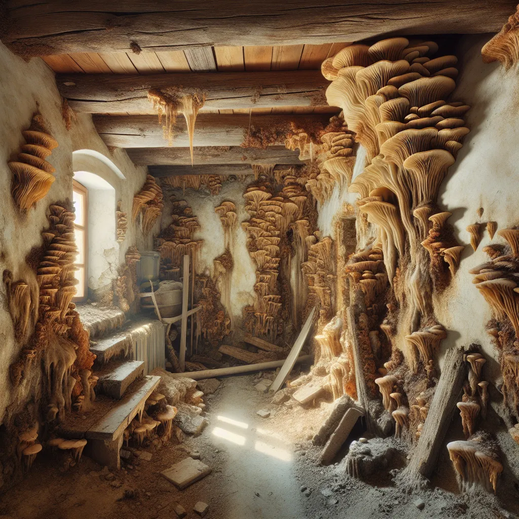 Mérule dans une cave : traitement spécifique