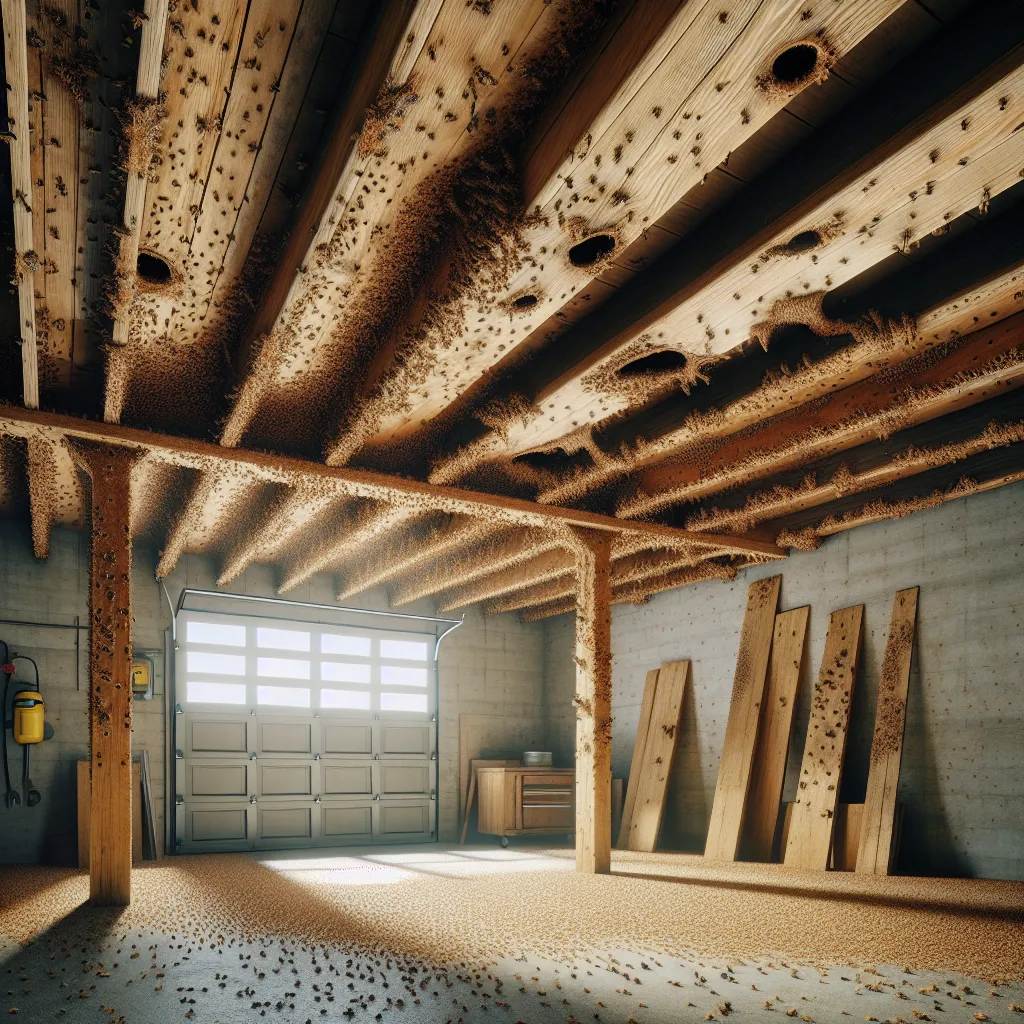 Que faire face à un bois infesté dans votre garage ?