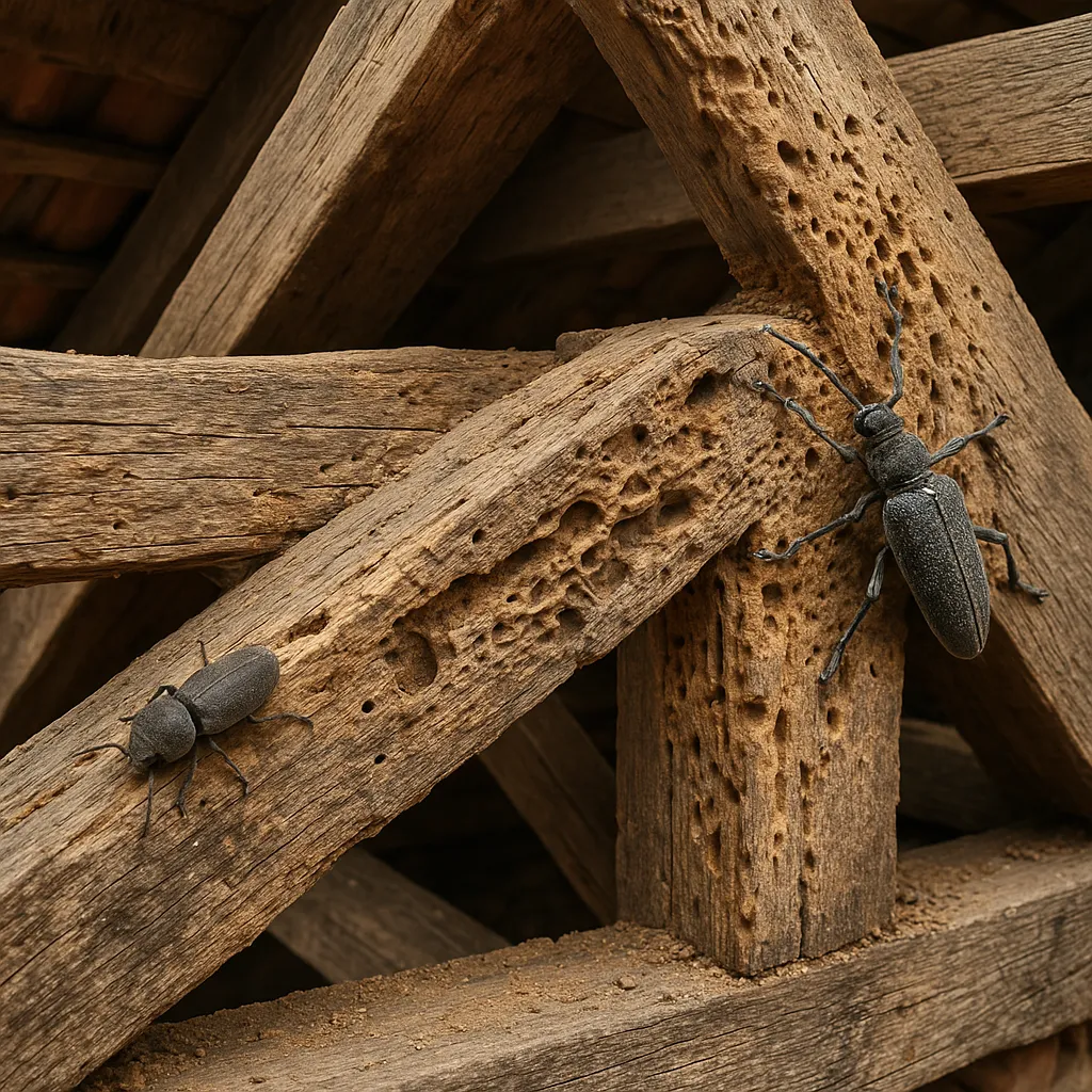 Traitement des Insectes Xylophages en France : Élimination des Vrillettes et Capricornes