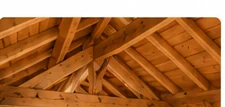 Charpente en bois saine et structurée